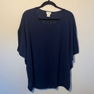 Club Monaco Navy Cashmere Sweater / Poncho - L